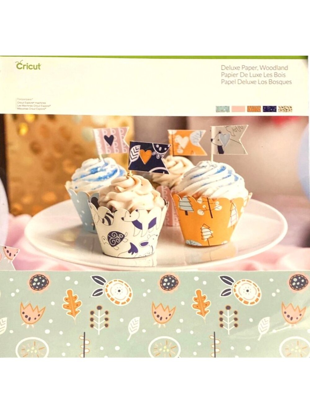 Cricut Deluxe Scrapbook Paper Pad, Woodland 10 Sheets 12x12’, New